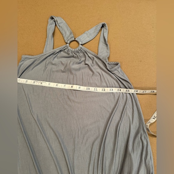 Final Touch Light Grey Halter Midi Dress - Picture 12 of 12